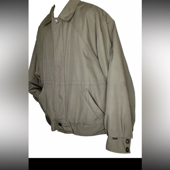 Towne by London Fog Men's XL Tan Vintage Casual Jacket Mid-Length - Picture 3 of 16